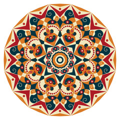 Round ethnic pattern