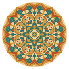 Round ethnic pattern