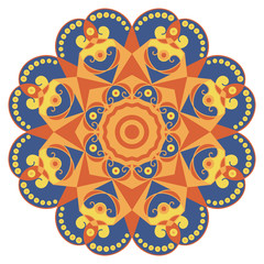 Round ethnic pattern