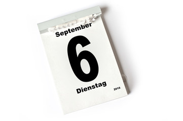 6. September 2016