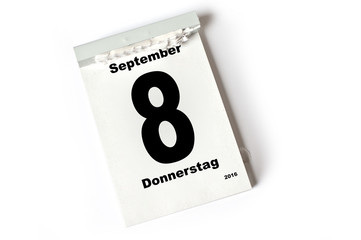 8. September 2016