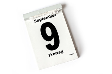 9. September 2016