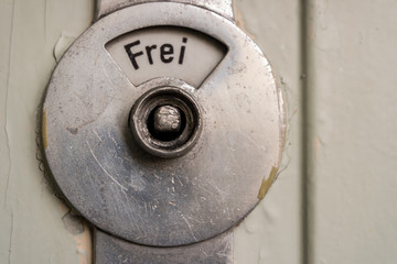 DDR Frei Schild Tür
