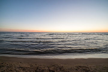sunset over the sea