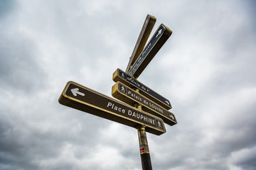 Street sign in Paris, France