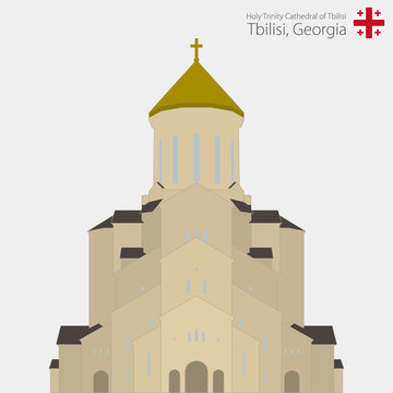 Sameba church, Holy Trinity Cathedral of Tbilisi. Georgia.