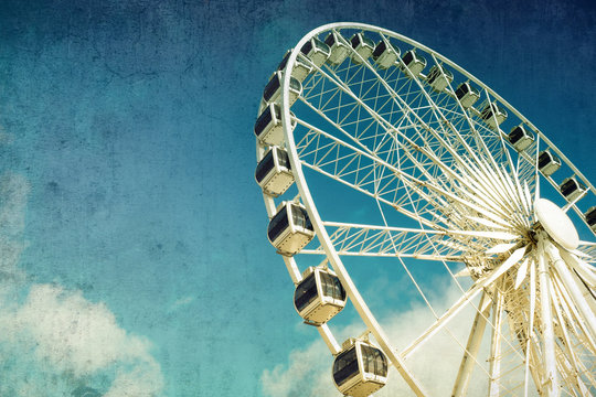Ferris wheel retro