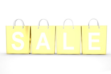 sale written on shopping bag