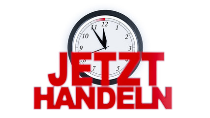 Illustration zum Thema Zeit und Handlungsbedarf