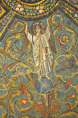 Obraz premium Ancient Byzantine mosaic of an Angel