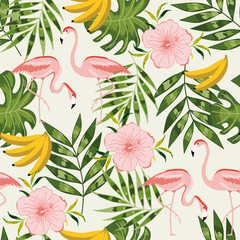 Beautiful seamless pattern with summer flowers.  - 104476089