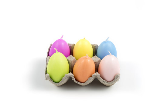 Easter, colored eggs