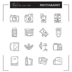 Photography, Photo, Photographic Equipment and more thin line ic