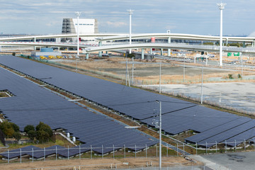 Solar power system in industrial city