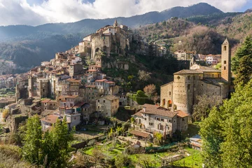 Gartenposter Ligurien The village of Ceriana  © Fabio Lotti