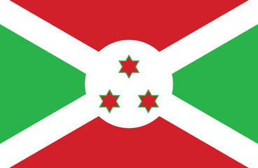 Burundi flag.