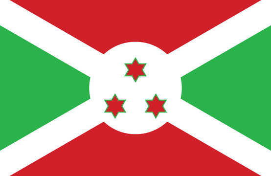 Burundi flag.