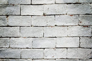 White brick wall background