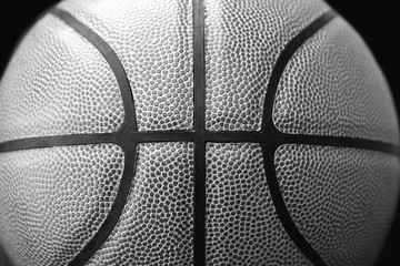 Closed up view of basketbal outdoor