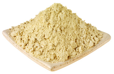 DISH OF FENUGREEK POWDER CUT OUT