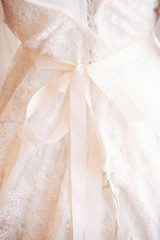Fototapeta na wymiar wedding dress of the bride