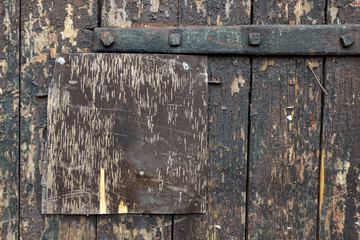 wooden surface of old door