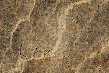 Cut stone with a lot of cracks