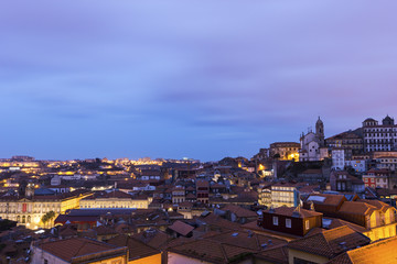 Fototapeta na wymiar View on Old Town in Porto in Portugal