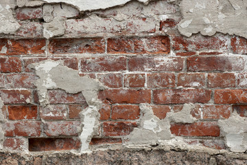 surface of old brick wall
