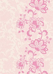 wedding card design, paisley floral pattern , India
