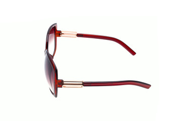 sunglasses isolated background. side view