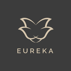 Abstract elegant ornament logotype sign mark icon floral vector design. Universal premium symbol 