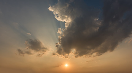 Fototapeta premium sky sunset background