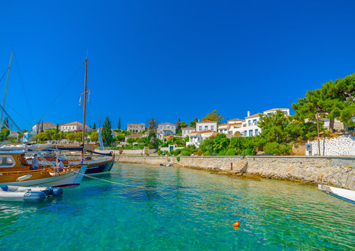 Fototapeta in Spetses island in Greece