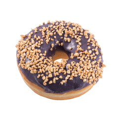 Blueberry donut with sprinkles