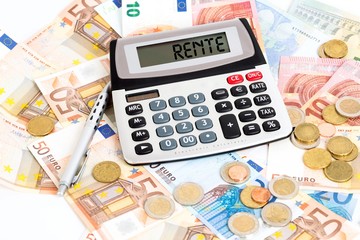 Taschenrechner auf Euros