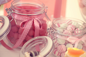 Jar with sweets