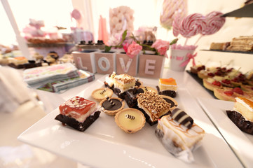 assorted sweets on the table