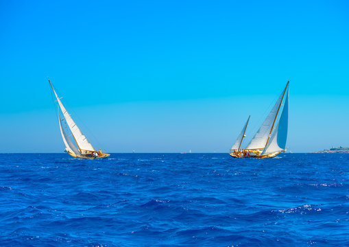 sailing in Spetses island in Greece
