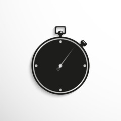 Stopwatch. Symbol. Vector icon.