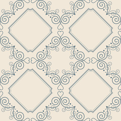 Curly seamless pattern