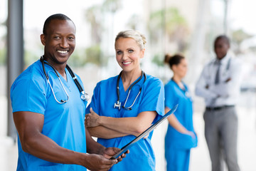 african medical doctor and female nurse - 104493204
