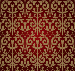 Seamless floral wallpaper