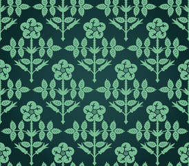 Seamless floral wallpaper