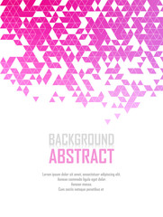 Vector Abstract retro geometric background. Template brochure design