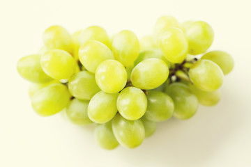 juicy fresh ripe blueberries on white