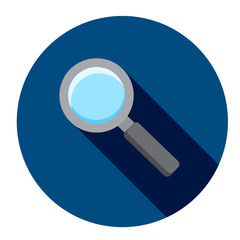 "SEARCH" Flat Style Round Vector Web Button 
