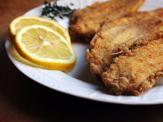 venetian cuisine - Fried Sole with lemon and thyme
