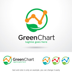 Green Chart Logo Template Design Vector 