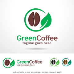 Green Coffee Logo Template Design Vector 